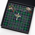 To My Beautiful Soulmate Necklace In Your Eyes I Have Found My Home Clan Urquhart Modern Tartan Cross Dancing Necklace