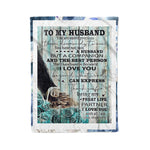 Scotstee Shop - Personalized Gift Letter To My Husband Letter Lovely Gift For Husband Fleece Blanket