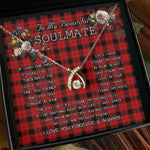To My Beautiful Soulmate Necklace In Your Eyes I Have Found My Home Clan Ewing Tartan Wishbone Dancing Necklace