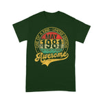 Vintage May 1981 40 Years Born In 1981 40th Birthday Gift Birthday Shirt Funny 40th Birthday T Shirts - Scotstee Shop