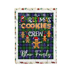 Personalized Gift Tartan Plaid Blanket Clan Blair Modern With Christmas Cookie Baking Crew Christmas Gift Blanket, Plaid Blanket, Christmas Fleece Blanket, Christmas Blanket, Tartan Blanket, Scottish Blanket, Scotland Blanket, Family Name Blanket, Custom Blanket, Personalized Blanket