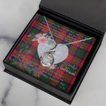 Rising Phoenix Necklace - Valentine Necklace Clan Roxburgh Tartan Gift for Girlfriend, Gift for My Wife Rising Phoenix Necklace
