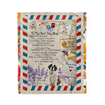 Scotstee Shop - Personalized Gift Letter To My Dog Mom Gift, Dog Lover Gift The Most And Forever Lover Mom Cute Gift Fleece Blanket