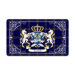 Doormat - Welcome Mat Scottish Crichton Clan Badge Tartan Door Mat, Plaid Doormat