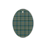 Scott Green Ancient Tartan Oval Ornaments, Christmas Tree Ornament, Plaid Christmas Ornaments, Ceramic Oval Christmas Tree Decoration, Tartan Oval Ornaments, Christmas Tree Ornament, Plaid Christmas Ornaments, Ceramic Oval Christmas Tree Decoration