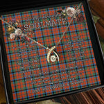 To My Beautiful Soulmate Necklace In Your Eyes I Have Found My Home Clan MacNaughton Ancient Tartan Wishbone Dancing Necklace