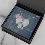 Rising Phoenix Necklace - Valentine Necklace Clan Pitcairn Tartan Gift for Girlfriend, Gift for My Wife Rising Phoenix Necklace