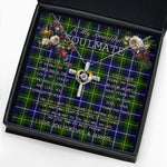 To My Beautiful Soulmate Necklace In Your Eyes I Have Found My Home Clan MacNeill Of Barra Tartan Cross Dancing Necklace