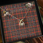 To My Beautiful Soulmate Necklace In Your Eyes I Have Found My Home Clan Cumming Weathered Tartan Wishbone Dancing Necklace