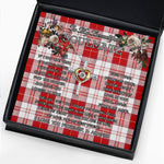 To My Beautiful Soulmate Necklace In Your Eyes I Have Found My Home Clan MenZies Red Tartan Cross Dancing Necklace