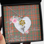 Valentine Necklace Gift for Girlfriend Sunflower Necklace Clan MacKinnon Ancient Tartan Sunflower Pendant Necklace Jewelry For Girlfriend