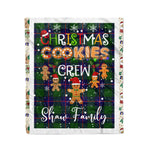 Personalized Gift Tartan Plaid Blanket Clan Shaw Modern With Christmas Cookie Baking Crew Christmas Gift Blanket, Plaid Blanket, Christmas Fleece Blanket, Christmas Blanket, Tartan Blanket, Scottish Blanket, Scotland Blanket, Family Name Blanket, Custom Blanket, Personalized Blanket