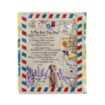 Scotstee Shop - Personalized Gift Letter To My Dog Mom Love Gift Love You Forever Fleece Blanket