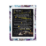 Scotstee Shop - Personalized Gift Letter To My Husband Cute Man Present Family Gift Fleece Blanket