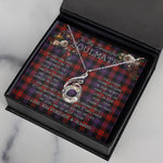 To My Beautiful Soulmate Necklace In Your Eyes I Have Found My Home Clan Brown Modern Tartan Rising Phoenix Necklace