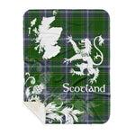 Sherpa Blanket - Tartan Blanket Thistle and Lion Scottish Clan Pringle Plaid Blanket, plaid sherpa blanket queen,purple sherpa blanket,queen sherpa blanket,queen size sherpa blanket,red sherpa blanket,scottish tartan blankets,sherpa blanket,sherpa christmas blanket