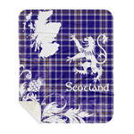 Sherpa Blanket - Tartan Blanket Thistle and Lion Scottish Clan Allardice Plaid Blanket, plaid sherpa blanket queen,purple sherpa blanket,queen sherpa blanket,queen size sherpa blanket,red sherpa blanket,scottish tartan blankets,sherpa blanket,sherpa christmas blanket
