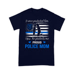 Scotstee Shop - Thin Blue Line American Flag Proud Police Mom 4th Of July Shirt Blue Line Flag Shirts Police Mom Shirts