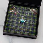 Sea Turtle Necklace To My Beautiful Soulmate Necklace In Your Eyes I Have Found My Home Clan Ferguson Modern Tartan Blue Turtle Necklace