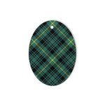 Gordon Fabric Tartan Oval Ornaments, Christmas Tree Ornament, Plaid Christmas Ornaments, Ceramic Oval Christmas Tree Decoration, Tartan Oval Ornaments, Christmas Tree Ornament, Plaid Christmas Ornaments, Ceramic Oval Christmas Tree Decoration
