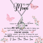To My Mom Necklace Gift From Son Mother's Day Phoenix Rising Necklace
