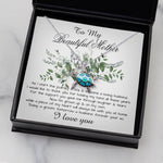 Opal Turtle Necklace - Mom Necklace, Son To My Mother Necklace On Wedding Day Gift For Mom, Mother Of The Groom Gift From Groom
