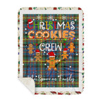 Personalized Gift Tartan Plaid Blanket Clan MacSporran With Christmas Cookie Baking Crew Christmas Gift Sherpa Blanket, tartan sherpa blanket,buffalo plaid sherpa blanket,christmas sherpa blanket,Christmas Throw Blanket,green plaid sherpa blanket,green sherpa blanket