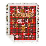 Personalized Gift Tartan Plaid Blanket Clan Butter With Christmas Cookie Baking Crew Christmas Gift Sherpa Blanket, tartan sherpa blanket,buffalo plaid sherpa blanket,christmas sherpa blanket,Christmas Throw Blanket,green plaid sherpa blanket,green sherpa blanket