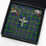 To My Beautiful Soulmate Necklace In Your Eyes I Have Found My Home Clan Gordon Tartan Cross Dancing Necklace