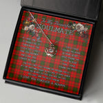 To My Beautiful Soulmate Necklace In Your Eyes I Have Found My Home Clan Adair Tartan Crown Pendant Necklace