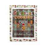 Personalized Gift Tartan Plaid Blanket Clan MacAndrew With Christmas Cookie Baking Crew Christmas Gift Blanket, Plaid Blanket, Christmas Fleece Blanket, Christmas Blanket, Tartan Blanket, Scottish Blanket, Scotland Blanket, Family Name Blanket, Custom Blanket, Personalized Blanket