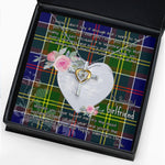 Gift For My Beautiful Girlfriend Necklace Valentine Necklace Clan Whitelaw Modern Tartan Cross Dancing Necklace Scottish Tartan Jewelry