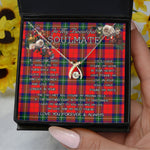 To My Beautiful Soulmate Necklace In Your Eyes I Have Found My Home Clan Ruthven Tartan Wishbone Dancing Necklace