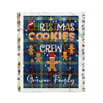 Personalized Gift Tartan Plaid Blanket Clan Grewar With Christmas Cookie Baking Crew Christmas Gift Blanket, Plaid Blanket, Christmas Fleece Blanket, Christmas Blanket, Tartan Blanket, Scottish Blanket, Scotland Blanket, Family Name Blanket, Custom Blanket, Personalized Blanket