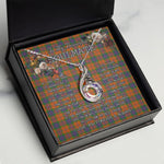To My Beautiful Soulmate Necklace In Your Eyes I Have Found My Home Clan Grant of Edinchat Tartan Rising Phoenix Necklace