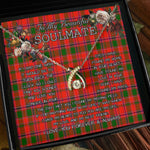 To My Beautiful Soulmate Necklace In Your Eyes I Have Found My Home Clan Sandilands Red Tartan Wishbone Dancing Necklace