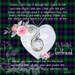 Rising Phoenix Necklace - Valentine Necklace Clan Campbell Of Cawdor Modern Tartan Gift for Girlfriend, Gift for My Wife Rising Phoenix Necklace
