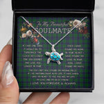 Sea Turtle Necklace To My Beautiful Soulmate Necklace In Your Eyes I Have Found My Home Clan Austin Tartan Blue Turtle Necklace, Valentine Necklace Gift for Girlfriend Clan Mitchell Ancient Tartan Sunflower Pendant Necklace, Scottish Tartan Jewelry, valentine necklace, necklace girlfriend, necklace for wife, cute necklaces for girlfriend, jewelry for girlfriend, to my soulmate necklace, to my future wife necklace