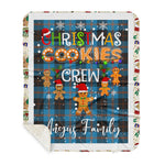 Personalized Gift Tartan Plaid Blanket Clan Angus Ancient With Christmas Cookie Baking Crew Christmas Gift Sherpa Blanket, tartan sherpa blanket,buffalo plaid sherpa blanket,christmas sherpa blanket,Christmas Throw Blanket,green plaid sherpa blanket,green sherpa blanket