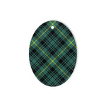 Gordon Fabric Tartan Oval Ornaments, Christmas Tree Ornament, Plaid Christmas Ornaments, Ceramic Oval Christmas Tree Decoration, Tartan Oval Ornaments, Christmas Tree Ornament, Plaid Christmas Ornaments, Ceramic Oval Christmas Tree Decoration