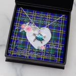 Sea Turtle Necklace Gift for My Beautiful Girlfriend Valentines Necklace Clan Weir Tartan Blue Turtle Necklace