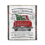 Tartan Blanket Vintage Red Truck with Christmas Tree Family Scottish Clan MacPherson Weathered plaid blanket, red plaid blanket, buffalo plaid blanket, green plaid blanket, plaid fleece blanket, blue plaid blanket, red tartan blanket, tartan plaid blanket, black and white plaid blanket, , christmas plaid blanket, orange plaid blanket, tartan plaid throw blanket, pink plaid blanket, brown plaid blanket, buffalo check blanket