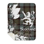 Sherpa Blanket - Tartan Blanket Thistle and Lion Scottish Clan Stewart Old Weathered Plaid Blanket, plaid sherpa blanket queen,purple sherpa blanket,queen sherpa blanket,queen size sherpa blanket,red sherpa blanket,scottish tartan blankets,sherpa blanket,sherpa christmas blanket