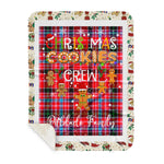 Personalized Gift Tartan Plaid Blanket Clan Pitblado With Christmas Cookie Baking Crew Christmas Gift Sherpa Blanket, tartan sherpa blanket,buffalo plaid sherpa blanket,christmas sherpa blanket,Christmas Throw Blanket,green plaid sherpa blanket,green sherpa blanket