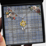 To My Beautiful Soulmate Sunflower Necklace In Your Eyes I Have Found My Home Clan Tweedie Tartan Jewelry For Girlfriend