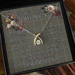 To My Beautiful Soulmate Necklace In Your Eyes I Have Found My Home Clan Haig Gray Tartan Wishbone Dancing Necklace