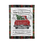 Tartan Blanket Vintage Red Truck with Christmas Tree Family Scottish Clan Stewart High Stewards plaid blanket, red plaid blanket, buffalo plaid blanket, green plaid blanket, plaid fleece blanket, blue plaid blanket, red tartan blanket, tartan plaid blanket, black and white plaid blanket, , christmas plaid blanket, orange plaid blanket, tartan plaid throw blanket, pink plaid blanket, brown plaid blanket, buffalo check blanket