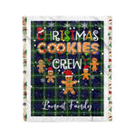 Personalized Gift Tartan Plaid Blanket Clan Lamont With Christmas Cookie Baking Crew Christmas Gift Blanket, Plaid Blanket, Christmas Fleece Blanket, Christmas Blanket, Tartan Blanket, Scottish Blanket, Scotland Blanket, Family Name Blanket, Custom Blanket, Personalized Blanket