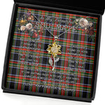 To My Beautiful Soulmate Sunflower Necklace In Your Eyes I Have Found My Home Clan Fulton Tartan Jewelry For Girlfriend, Tartan Sunflower Pendant Necklace, Scottish Tartan Jewelry, valentine necklace, necklace girlfriend, necklace for wife, cute necklaces for girlfriend, jewelry for girlfriend, to my soulmate necklace, to my future wife necklace