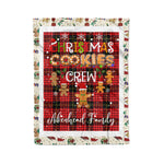 Personalized Gift Tartan Plaid Blanket Clan Aikenhead With Christmas Cookie Baking Crew Christmas Gift Blanket, Plaid Blanket, Christmas Fleece Blanket, Christmas Blanket, Tartan Blanket, Scottish Blanket, Scotland Blanket, Family Name Blanket, Custom Blanket, Personalized Blanket